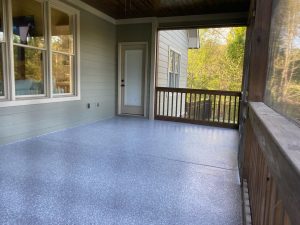 patio floor coatings for a Mississippi home by ICM Coating Masters