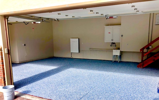 Epoxy coating applied to concrete floor with a polished finish by ICM Coating Masters.