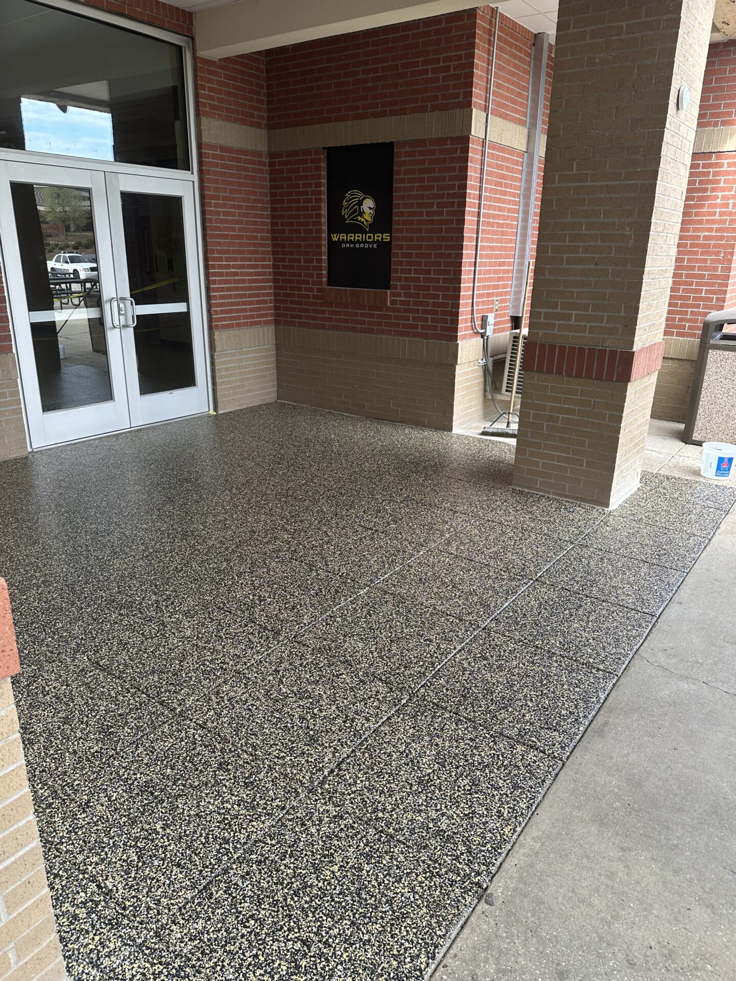 floor coatings on a Mississippi school by ICM Coating Masters