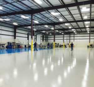 coated warehouse floor