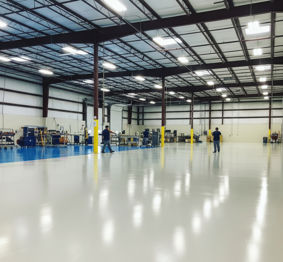 coated warehouse floor