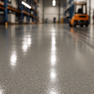 commercial flooring in a warehouse by ICM Coating Masters